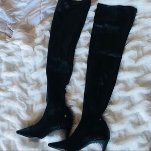 Calvin Klein Black Thigh High boots